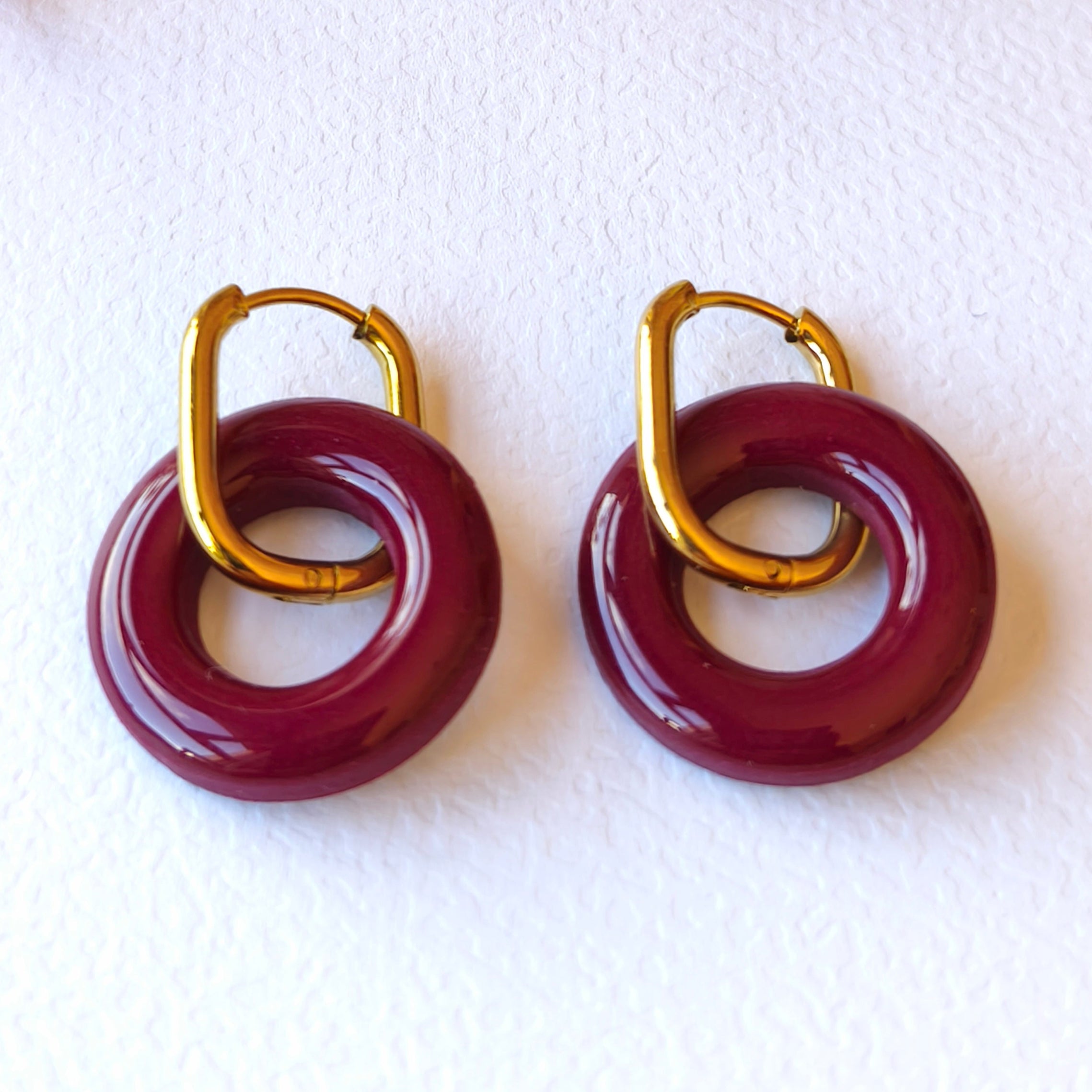 Pendientes Lidia Burdeos