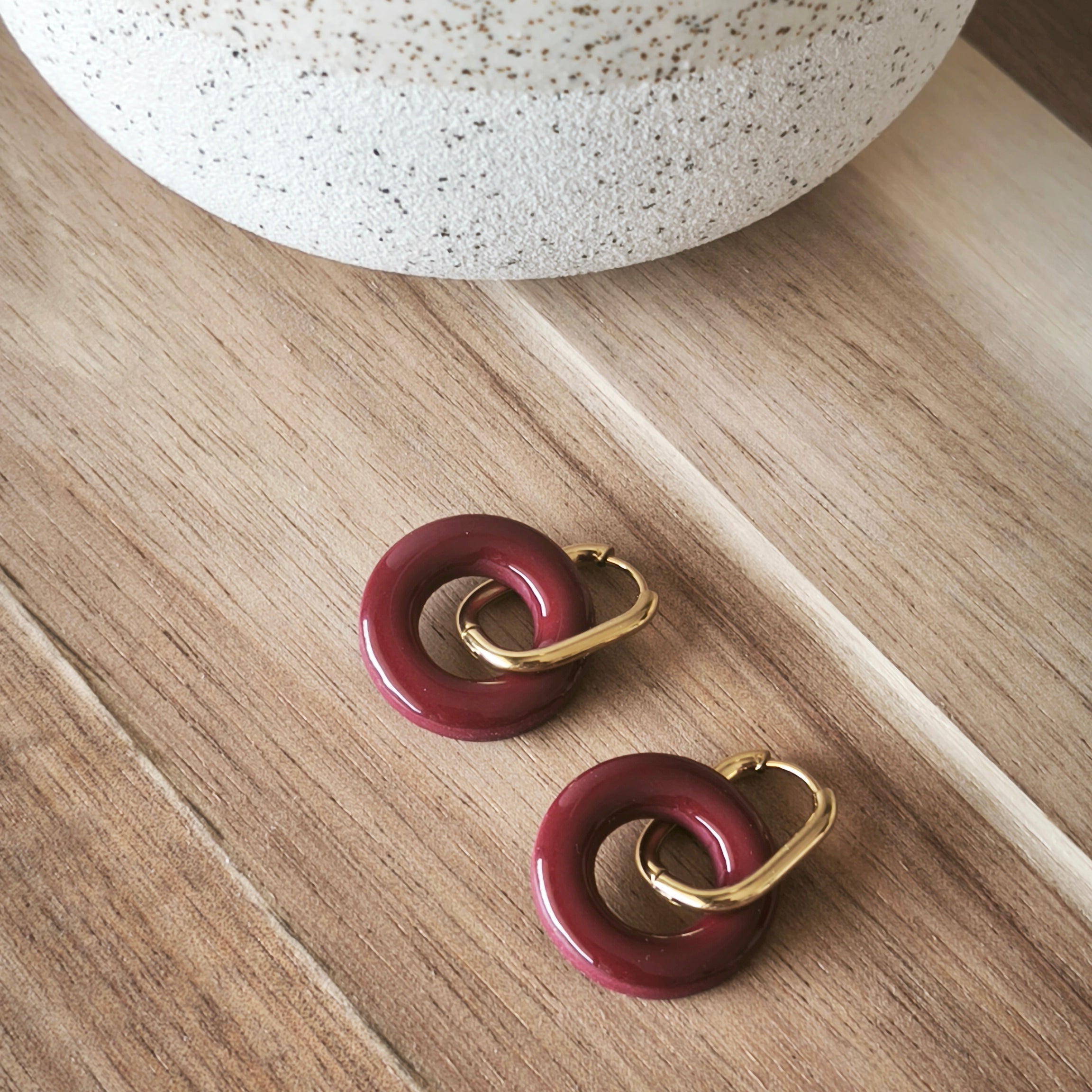 Pendientes Lidia Burdeos