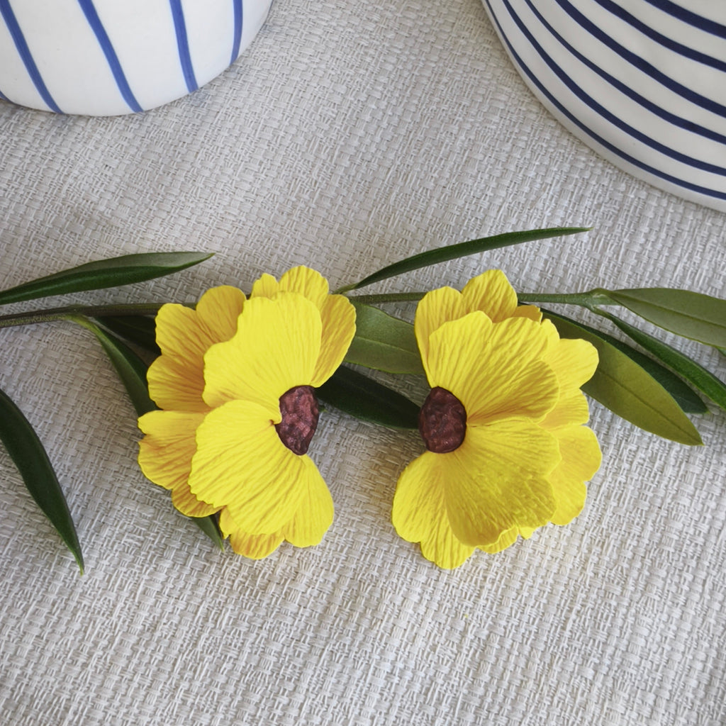 Pendientes Media Flor