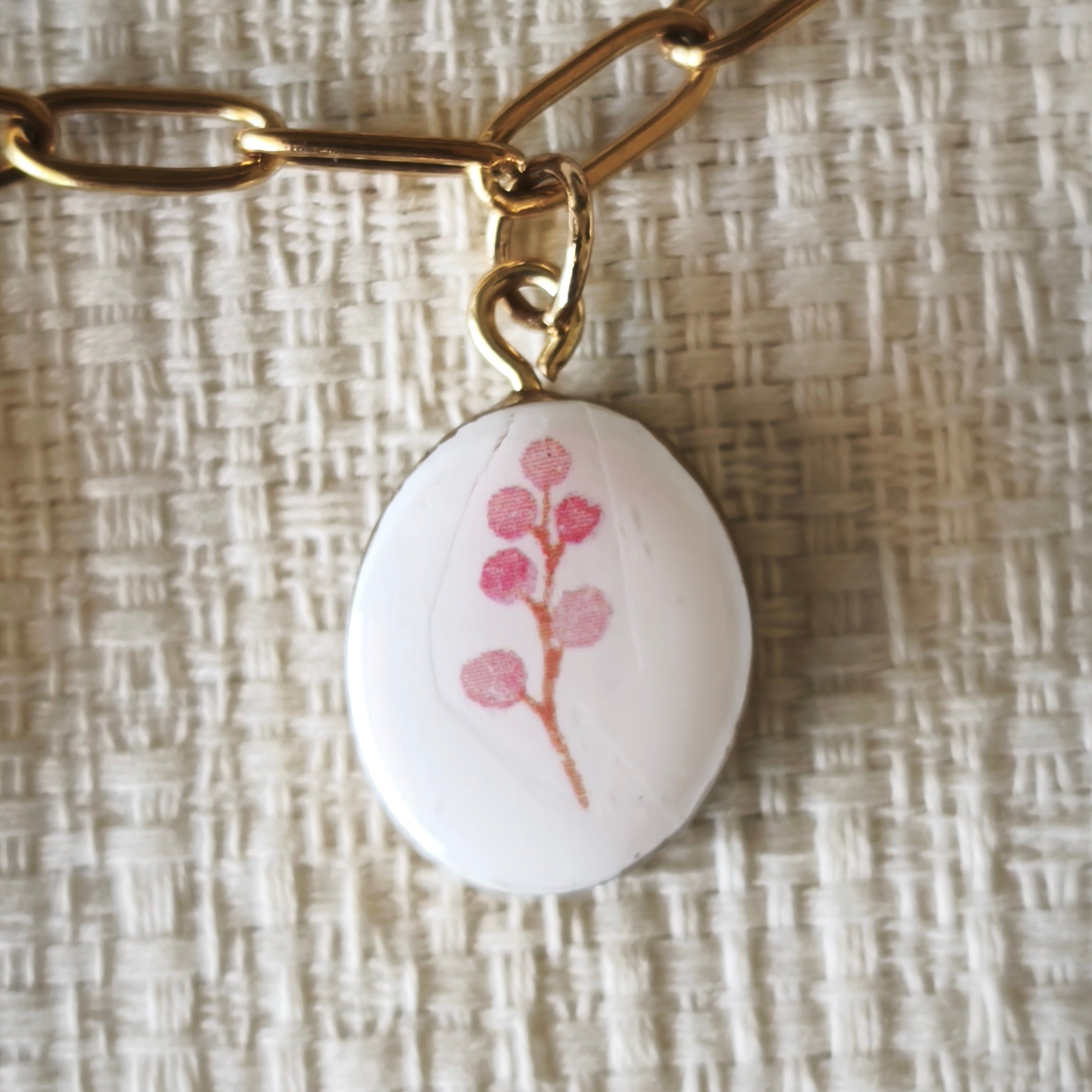 Collar Colgantes de Flores