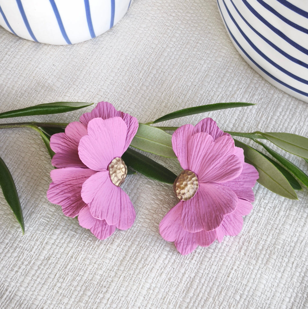 Pendientes Media Flor