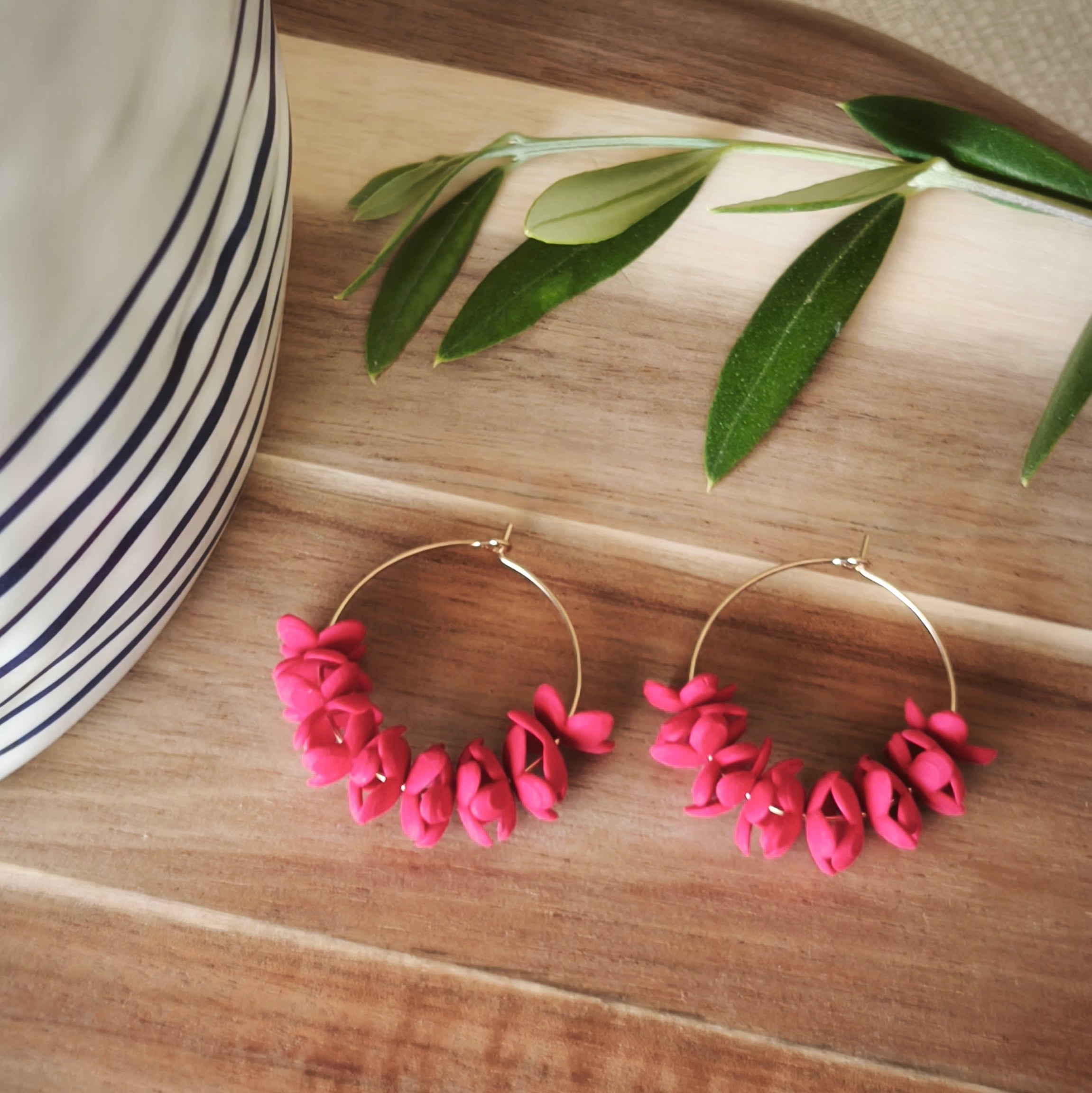 Pendientes Aro de Flores