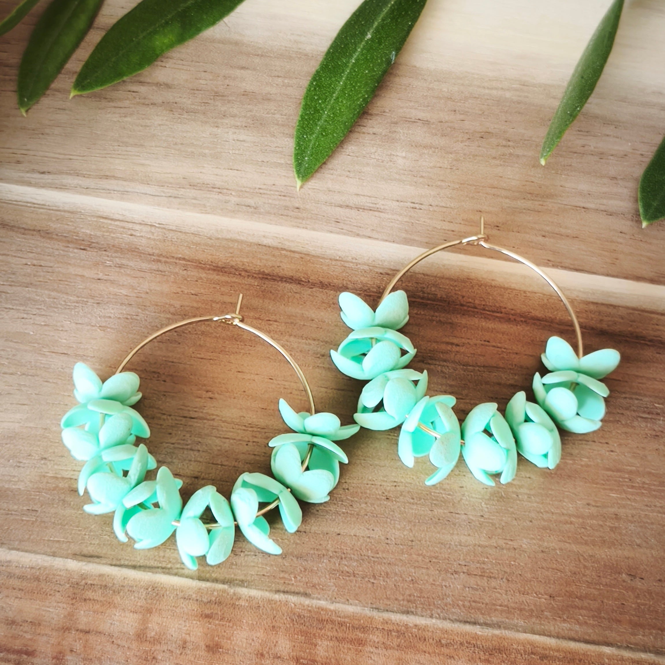 Pendientes Aro de Flores