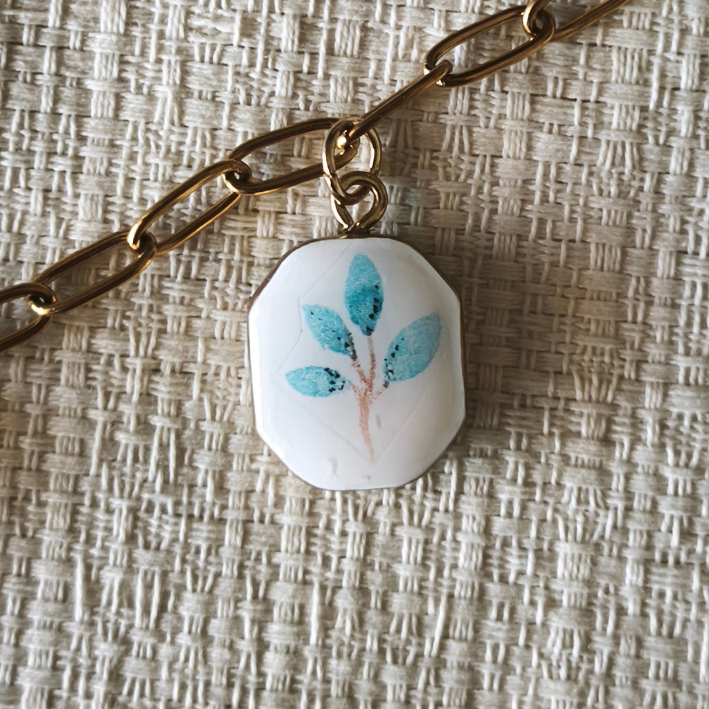 Collar Colgantes de Flores