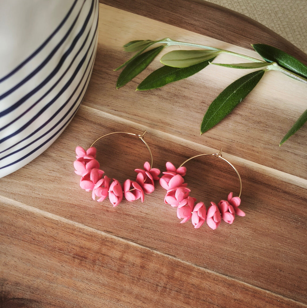 Pendientes Aro de Flores