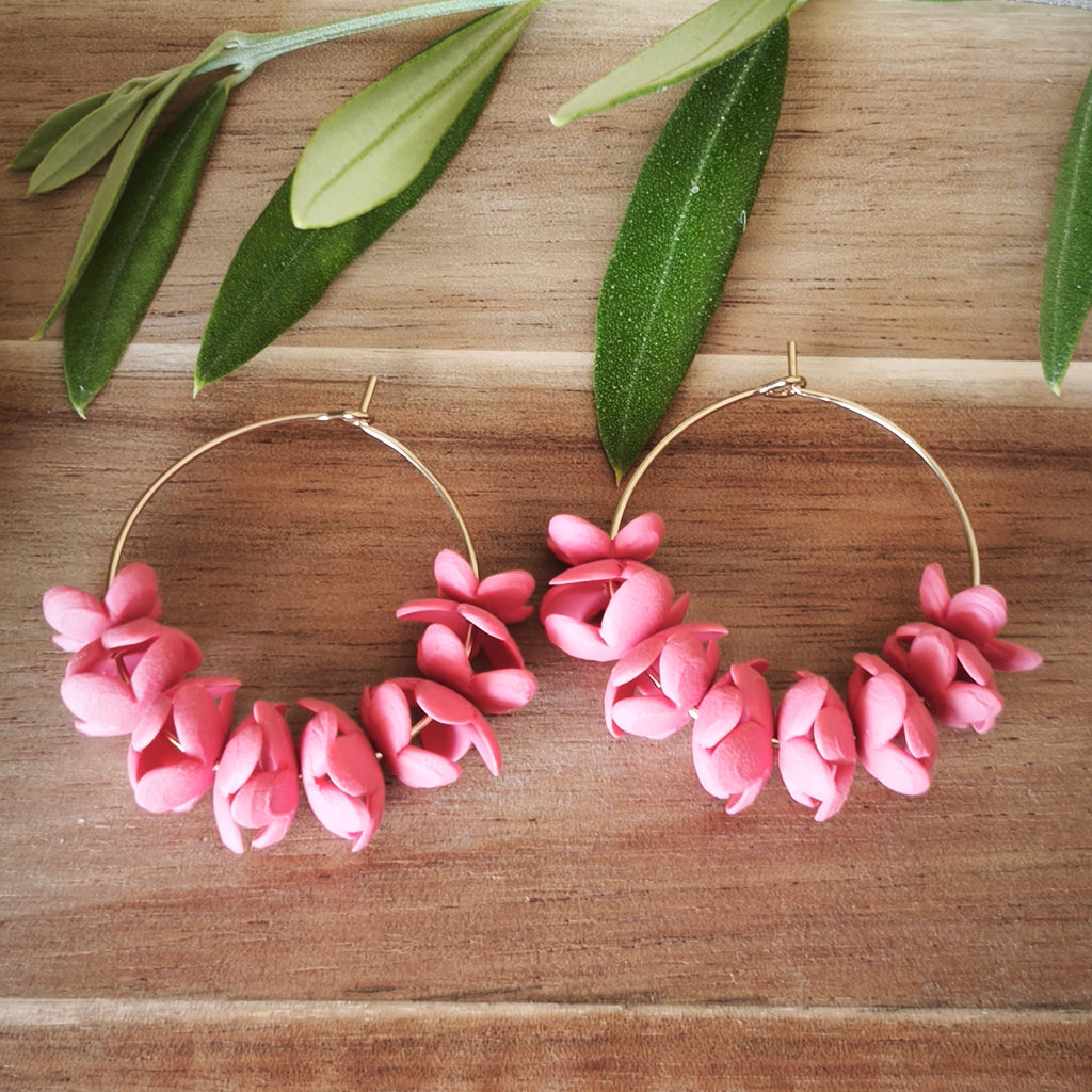 Pendientes Aro de Flores