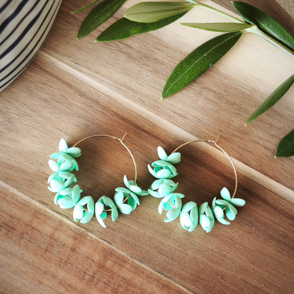 Pendientes Aro de Flores